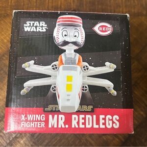 Cincinnati Reds Star Wars 2016 Mr. Redlegs X-Wing Fighter Bobblehead